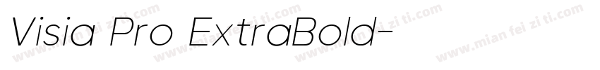 Visia Pro ExtraBold字体转换